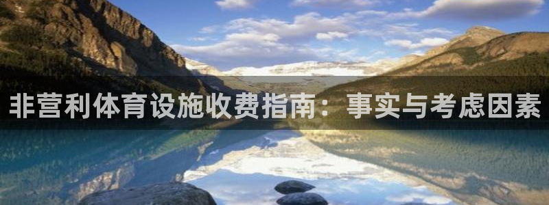 意昂3娱乐：非营利体育设施收费指南：事实与考虑因素