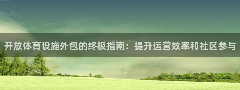 意昂3娱乐：开放体育设施外包的终极指南：提升运营效率