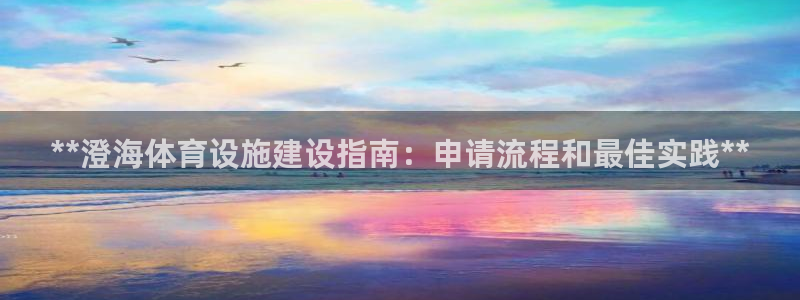意昂3娱乐平台：**澄海体育设施建设指南：申请流程和